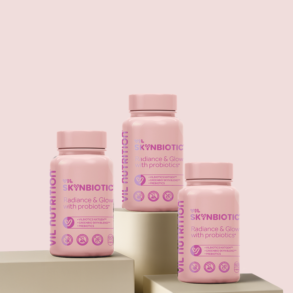 Vil SkynBiotic™ – El probiótico que ilumina tu piel desde adentro y reestablece el brillo de tu rostro